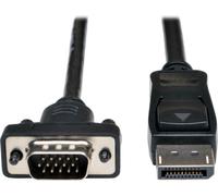 3ft DisplayPort to VGA Adapter Active Converter Cable Latches DP to HD15 DPort 1.2 M/M 3' - Câble d'écran - DisplayPort (M) pour HD-15 (VGA) (M) - 91
