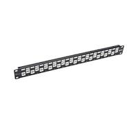 Tripp Lite Panneau de Brassage 24 Ports Cat6a Cat6 Cat5e avec Barre de Gestion de câbles Ethernet RJ45 1URM TAA (N254-024-6A-OF)