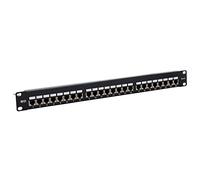 Tripp Lite Panneau de Brassage RJ45, Panneau de Brassage Cat5e/Cat6, Panneau de Brassage 24 Ports, blindé, Krone IDC, Montage en Rack 0,5U, 568B, Conforme TAA (N252-024-SH-K)