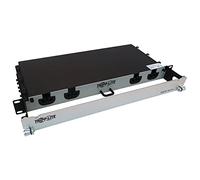 Tripp Lite Panneau de Fibre préchargé, 10 mètres, Montage en Rack 1U, 2 câbles en Fibre multimode MTP/MPO 24F vers 12 câbles LC F/M OM4 multimode (N48M-2M24L12-10)
