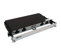 Tripp Lite Panneau de Fibre préchargé, 10 mètres, Montage en Rack 1U, 4 câbles en Fibre multimode LC/LC M/M 16F Trunk OM4 (N48M-4L16L-10)