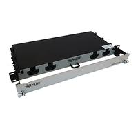 Tripp Lite Panneau de Fibre préchargé, 10 mètres, Montage en Rack 1U, câbles en Fibre multimode MTP/MPO-PC 4X LC F/M OM4 12F (N48M-4M8L4-10)