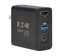 Tripp Lite Petite station d'accueil de voyage pour Nintendo Switch, Switch 2 ou ordinateur portable - Ensemble station d'accueil Hub et chargeur, port HDMI 4K @ 60 Hz, port USB 3.2 Gen 1, port de