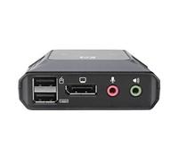 Tripp Lite series 2-Port DisplayPort 1.1/USB KVM Switch with Audio/Video, Built-In Cables, USB Peripheral Sharing - Commutateur