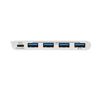 Tripp Lite series 4-Port USB 3.1 USB-C to USB-A Hub w/ USB-C Charging Port 5 Gbps - Concentrateur (hub) - 4 x SuperSpeed USB 3.0 - de bureau