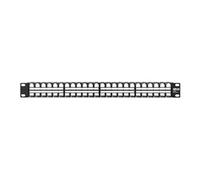 Tripp Lite Series 48-Port 1U Rack-Mount Unshielded Blank Keystone/Multimedia Patch Panel, RJ45 Ethernet, USB, HDMI, Cat5e/6 - Tableau de connexions -