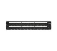 Tripp Lite Series 48-Port Cat6 Cat5 Patch Panel Rackmount 110 Punch Down RJ45 Ethernet 1URM 568B - Tableau de connexions - CAT 6 - 19" - 48 ports