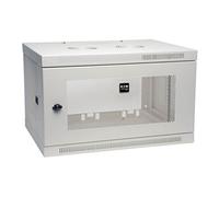 Tripp Lite Series 6U Wall Mount Rack Enclosure Server Cabinet Wallmount Doors Sides White - Rack armoire - montable sur mur - blanc - 6U - 19"