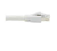 Tripp Lite Series Cat8 25G/40G Certified Snagless Shielded S/FTP Ethernet Cable (RJ45 M/M), PoE, White, 25 ft. (7.62 m) - Cordon de raccordement -