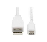 Tripp Lite Series Safe-IT USB 2.0 A to Micro-B Antibacterial Cable (M/M), White, 6 ft. (1.83 m) - Câble USB - USB (M) pour Micro-USB Type B (M) - USB