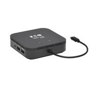Tripp Lite Series Thunderbolt 3 Dock, Dual Display - 8K DisplayPort, 4K HDMI, USB 3.1 Gen 2, USB-A Hub, GbE, 60W PD Charging, Black - Station