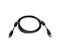 Cables USB Tripp.lite 6ft USB 2.0 Hi-Speed A/B Device Cable Ferrite Chokes M/M 3' - Câble USB - USB (M) pour USB type B (M) - USB 2.0 - 1.8 m - moulé - noir