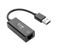 Tripp Lite USB 3.0 SuperSpeed to Gigabit Ethernet Adapter RJ45 10/100/1000 Mbps - Adaptateur réseau - USB 3.0 - Gigabit Ethernet - noir