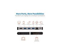 Eaton Station d'accueil USB-C Tripp Lite Series – HDMI 4K, Ethernet 1GbE, Lecteur SD, Charge PD