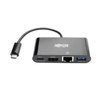 Tripp Lite Series USB C to HDMI Multiport Video Adapter Converter w/ USB-A Hub, USB-C PD Charging, Gigabit Ethernet Port, USB Type C to HDMI, USB