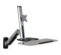 simple Support mural pour écran 33,0 cm (13) - 81,3 cm (32) rotatif, tablette pour clavier, inclinable + pivotant, mobile, extensible