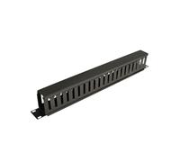 Tripp Lite SRCABLEDUCT1U : Gestionnaire de câbles horizontal 1U 19" pour rack - Noir, 99.1 x 485.9 x 45 mm, conforme RoHS, montage inclus