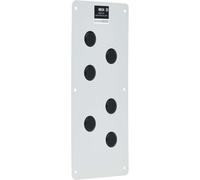 Tripp Lite - SRGP1KO - Tripp Lite SmartRack Plaque de presse-étoupes pour armoires de boîtier classées NEMA, 6 ports (1,3 cm) - Plaque de presse-étoupe - Métal, polyéthylène basse densité (PEBD)