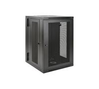 Tripp Lite SRW18USDP : Rack Mural 18U Acier Noir, Charge 113.4kg, Verrouillage onforme EIA-310-D, IEC 60297-3-100, IP20, 596.9x659.9x904.5mm