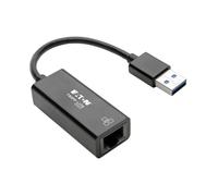 Tripp Lite USB 3.0 SuperSpeed to Gigabit Ethernet Adapter RJ45 10/100/1000 Mbps - Adaptateur réseau - USB 3.0 - Gigabit Ethernet - noir