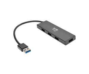 Tripp Lite U360-004-SLIM hub & concentrateur USB 3.2 Gen 1 (3.1 Gen 1) Type-A 5000 Mbit/s Noir