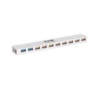 Tripp Lite U360-010C-2X3 hub & concentrateur USB 3.2 Gen 1 (3.1 Gen 1) Micro-B 5000 Mbit/s Blanc