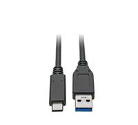 Eaton Câble USB-C vers USB-A U428-C03-G2 – USB 3.2 Gen 2 (10 Gbps) 0,9 m Noir