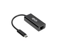 Tripp Lite USB C to Gigabit Ethernet Adapter USB Type C to Gbe 10/100/1000 - Adaptateur réseau - USB-C 3.1 - Gigabit Ethernet - noir