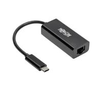 Tripp Lite USB C to Gigabit Ethernet Adapter USB Type C to Gbe 10/100/1000 - Adaptateur réseau - USB-C 3.1 - Gigabit Ethernet - noir