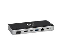 Tripp Lite USB C Docking Station Hub USB Dock Triple Display 4K HDMI VGA USB A/C Gbe - Docking station - USB-C - VGA, HD