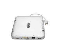 Tripp Lite U442-DOCK2-S USB 3.1 (3.1 Gen 2) Type-C Argent station d'accueil - Stations d'accueil (Avec fil, USB 3.1 (3.1 Gen 2) Type-C, USB Type-C, 1000 Mbit/s, IEEE 802.3,IEEE 802.3az,IEEE 802.3u,IEEE 802.3x, MMC, MicroSD (TransFlash), SD)