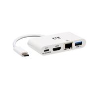 Tripp Lite U444-06N-H4GU-C adaptateur graphique USB 3840 x 2160 pixels Blanc
