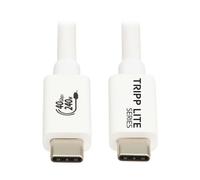 Eaton Câble USB4 Tripp Lite 40Gbps USB-C (M/M) 8K 60Hz PD 240W Blanc 1 m