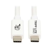 Eaton Câble USB4 Tripp Lite 40Gbps USB-C (M/M) 8K 60Hz PD 240W Blanc 1 m
