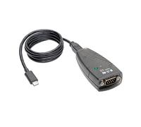 TRIPP LITE USB-C TO SERIAL ADAPTER (DB9) - KEYSPAN HIGH-SPEED (M/M) DETACHABLE CABLE TAA - ADAPTATEUR SÉRIE - USB - RS-232 X 1 - NOIR - CONFORMITÉ TAA