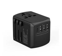 TRIPPER Adaptateur de voyage 15W AUS/EU/UK/US Blk