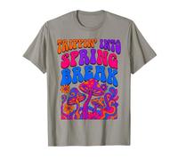 Trippin in to Spring Break Retro Champignon Funny 70s Hippie T-Shirt