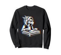 Trippy Dragon Dj Rave Festival Optical Illusion EDM Music Sweatshirt