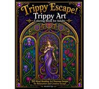 Trippy Escape! Trippy Art Coloring Book for Adults: 50 Mind-Bending Art Nouveau Designs for Relaxation and Creative Escape