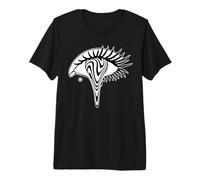 Trippy Eye Blackwork Minimal T-Shirt Haut de Gamme