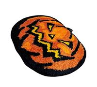 Trippy Lqz297 Tapis de salle de bain rond en caoutchouc antidérapant lavable, esthétique, hippie, rétro, amusant, doux, absorbant (A, 40 x 60 cm)