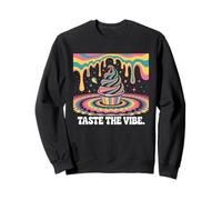 Trippy Soft Serve Cône de Glace psychédélique Arc-en-Ciel Sweatshirt