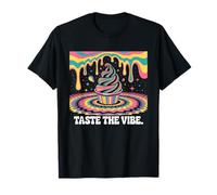 Trippy Soft Serve Cône de Glace psychédélique Arc-en-Ciel T-Shirt