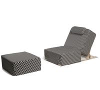 TRIPTYK ELITIS | Lit de piscine COZIP | 198 x 80 x h30 cm Montagne / Beige