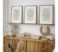 Triptyque moderne minimaliste esthétique, art mural, lignes géométriques abstraites, toile, affiche imprimée, décoration de maison, chambre à coucher, salon, 50 x 70 cm, cadre interne