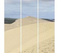 Triptyque sur toile dune Pilat 90x97 cm CEANOTHE 90x97 cm Beige - Fabriqué en France Beige G