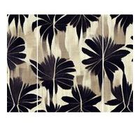 Triptyque sur toile motif avec feuilles 125x97 cm CEANOTHE Décoration Murale Art Décoratif Muraux Peinture Imprimée en HD Salon Chambre Bureau Fabriqué en France Vert G