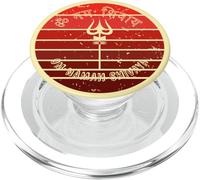 Tripundra de Yoga rétro Om Namah Shivaya Ancient Shiva Trishul PopSockets PopGrip pour MagSafe