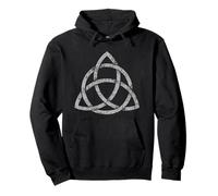Triquetra 01 (Gris Vintage) Symboles Celtiques Sweat à Capuche