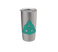 Triquetra celtique | Symbole de l'unité de l'éternité et de la spiritualité Gobelet isotherme en acier inoxydable double paroi